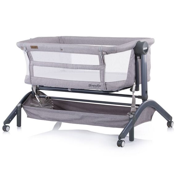 Patut Co-Sleeper Chipolino Amore Mio Asphalt, Culoare: Gri - poza 5 - ExclusivMAG.ro