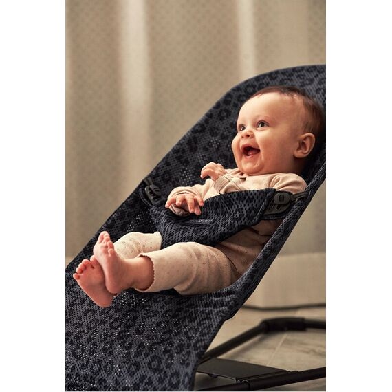 Balansoar BabyBjorn Bliss Antracite/Leopard Mesh - Editie Limitata, Culoare: Gri/Negru - poza 2 - ExclusivMAG.ro