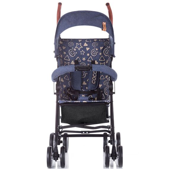 Carucior sport Chipolino Coco Blue Linen, Culoare: Albastru - poza 3 - ExclusivMAG.ro