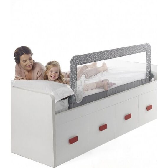 Aparatoare pentru pat 150 cm Jane Star, Culoare: Alb/Gri - poza 2 - ExclusivMAG.ro