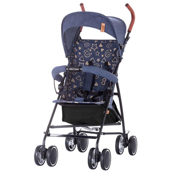 Carucior sport Chipolino Coco Blue Linen, Culoare: Albastru - poza 2 - ExclusivMAG.ro