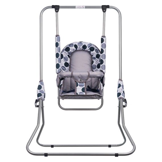Leagan pentru copii, Top Kids, pentru interior si exterior, Grey Dots, Culoare: Gri deschis  - ExclusivMAG.ro