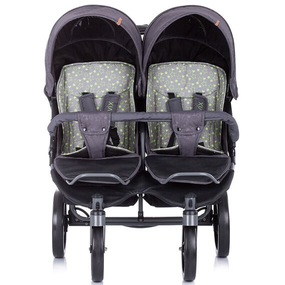 Carucior gemeni Chipolino Twix graphite, Culoare: Gri - poza 4 - ExclusivMAG.ro