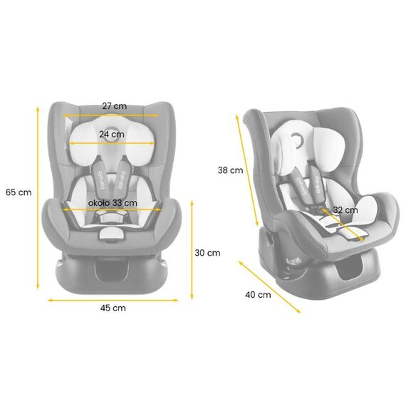 Scaun auto copii 0-18 Kg Liam Plus Grey - Lionelo - poza 2 - ExclusivMAG.ro