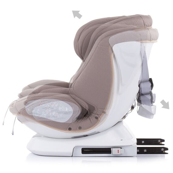 Scaun auto Chipolino Rotix 0-36 kg Latte cu sistem Isofix, Culoare: Crem, Grupa: 0-36kg (0 luni - 12 ani) - poza 6 - ExclusivMAG.ro