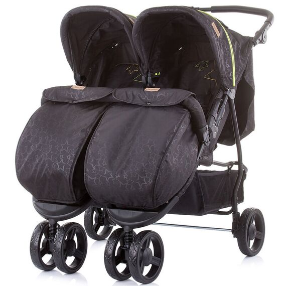 Carucior gemeni Chipolino Maxi Mix carbon, Culoare: Gri/Negru - poza 3 - ExclusivMAG.ro