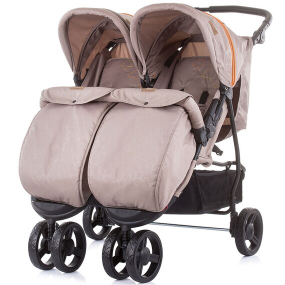 Carucior gemeni Chipolino Maxi Mix latte, Culoare: Crem - poza 3 - ExclusivMAG.ro