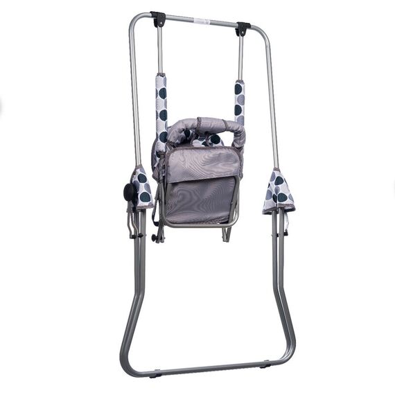 Leagan pentru copii, Top Kids, pentru interior si exterior, Grey Dots, Culoare: Gri deschis - poza 4 - ExclusivMAG.ro