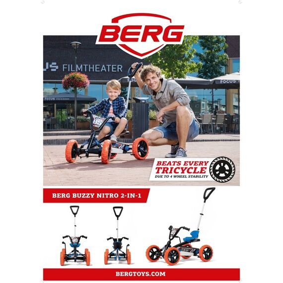 Kart BERG Buzzy Nitro 2 in 1, Culoare: Albastru - poza 6 - ExclusivMAG.ro
