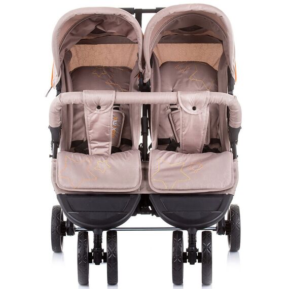 Carucior gemeni Chipolino Maxi Mix latte, Culoare: Crem - poza 4 - ExclusivMAG.ro