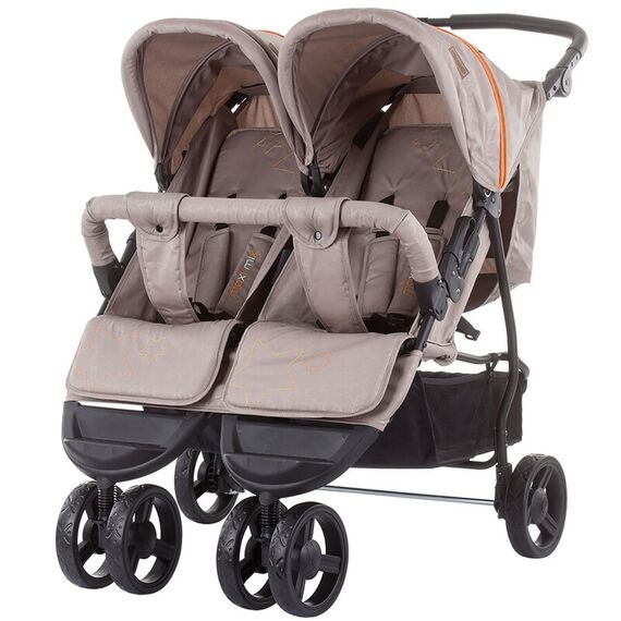 Carucior gemeni Chipolino Maxi Mix latte, Culoare: Crem  - ExclusivMAG.ro