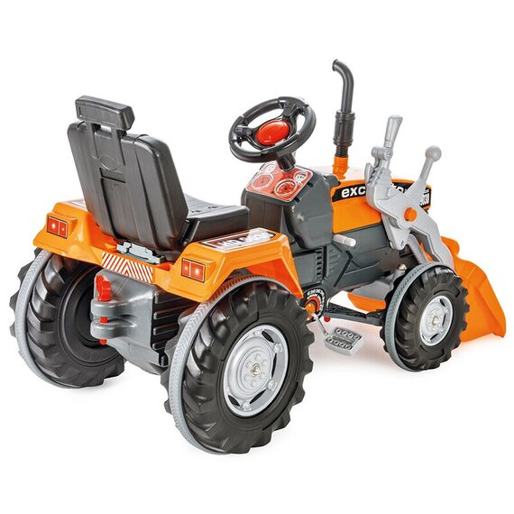 Tractor cu pedale Pilsan Super Excavator 07-297 orange - poza 3 - ExclusivMAG.ro