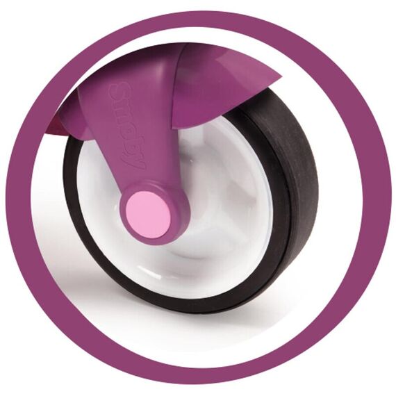 Scuter Smoby Scooter Ride-On pink - poza 4 - ExclusivMAG.ro