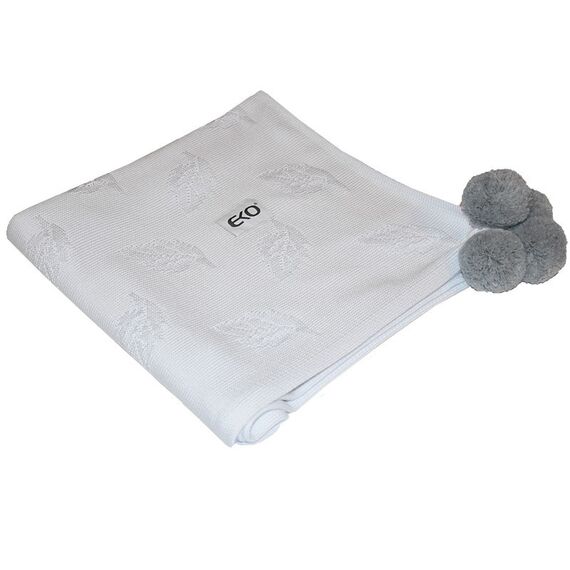 Paturica din Bambus, Eko, 80x80 cm, White, Culoare: Alb  - ExclusivMAG.ro
