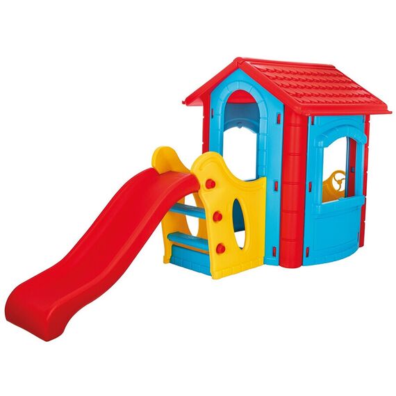 Casuta cu tobogan pentru copii Pilsan Happy House blue - poza 3 - ExclusivMAG.ro
