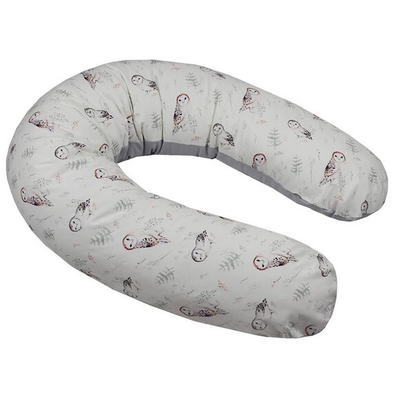 Perna De Alaptat Cu Husa Bumbac Si Umplutura Fibre De Silicon, EKO, 180cm - Bufnite - poza 2 - ExclusivMAG.ro