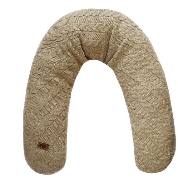Perna de alaptat tricotata, EKO, 180cm, Bej, Culoare: Maro  - ExclusivMAG.ro