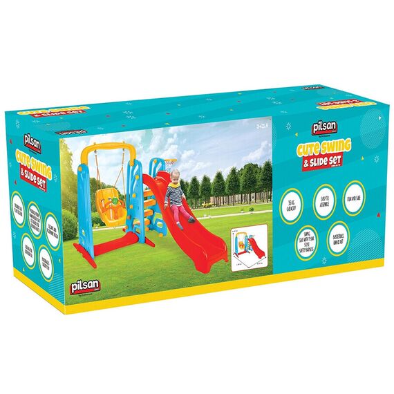 Centru de joaca Pilsan Cute Slide and Swing Set - poza 6 - ExclusivMAG.ro