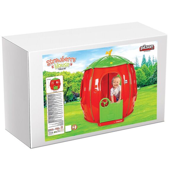Casuta pentru copii Pilsan Strawberry House red - poza 3 - ExclusivMAG.ro