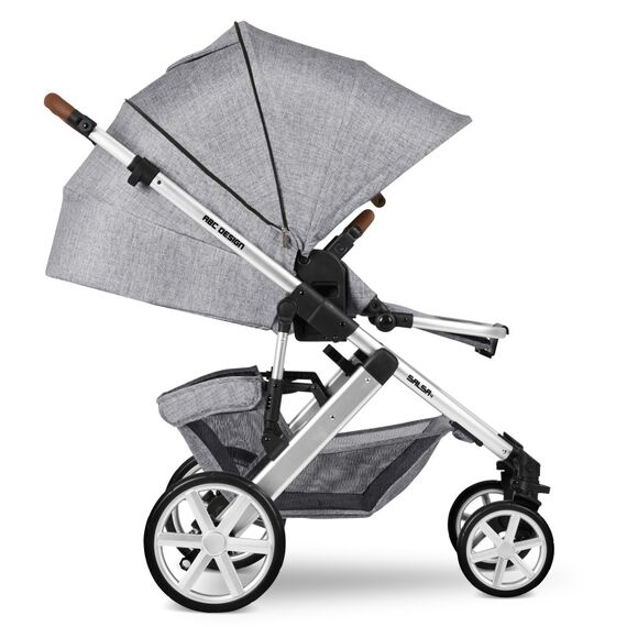 Carucior 3 in 1 Salsa 4 Graphite Grey Abc Design, Culoare: Gri deschis - poza 4 - ExclusivMAG.ro
