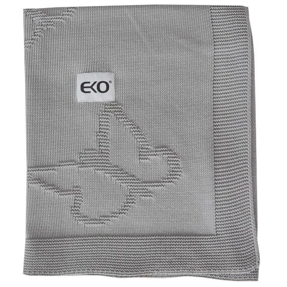Paturica din Bumbac, Eko, 80x100 cm, Fluturasi, Grey, Culoare: Gri  - ExclusivMAG.ro