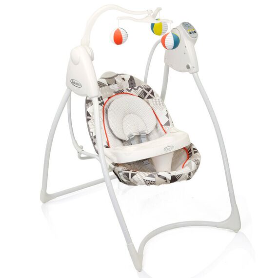Balansoar Graco Lovin Hug Patchwork Grey  - ExclusivMAG.ro