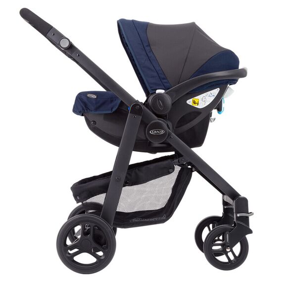 Scaun auto Graco SnugEssentials Eclipse, Culoare: Albastru, Grupa: 0-13kg (0 luni - 12 luni) - poza 4 - ExclusivMAG.ro