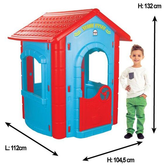 Casuta pentru copii Pilsan Happy House blue - poza 3 - ExclusivMAG.ro