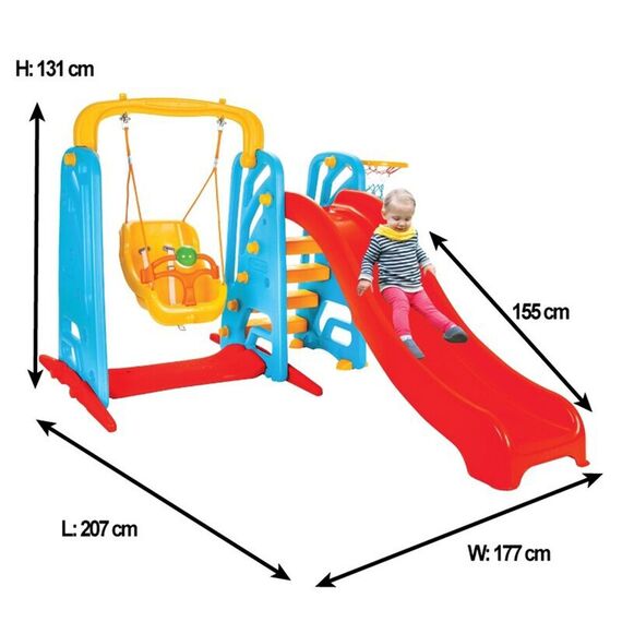 Centru de joaca Pilsan Cute Slide and Swing Set - poza 5 - ExclusivMAG.ro