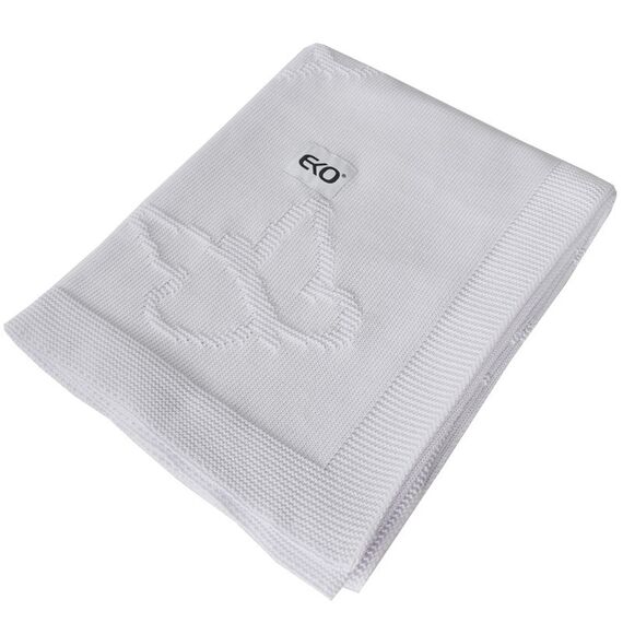Paturica din Bumbac, Eko, 80x100 cm, Fluturasi, White, Culoare: Alb - poza 2 - ExclusivMAG.ro
