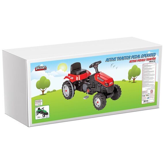 Tractor cu pedale Pilsan Active 07-314 green, Culoare: Verde - poza 5 - ExclusivMAG.ro