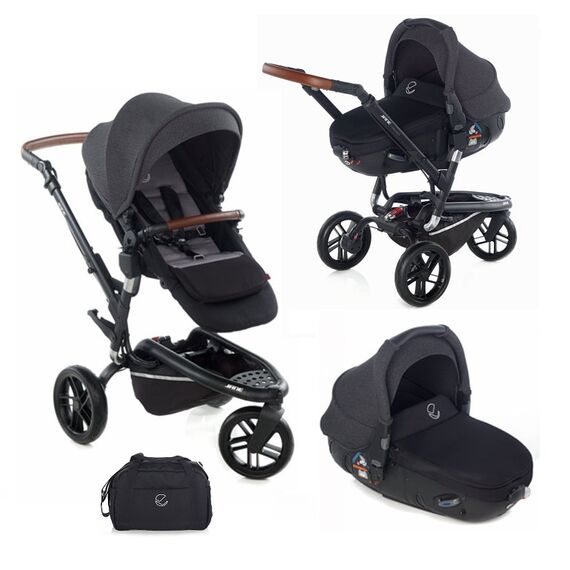 Carucior 3 in 1 Trider Matrix Light 2 Cold Black Jane, Culoare: Gri/Negru  - ExclusivMAG.ro