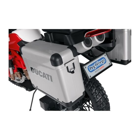 Motocicleta electrica Peg Perego Ducati Enduro, 12V, 3 ani +, Negru / Rosu - poza 5 - ExclusivMAG.ro