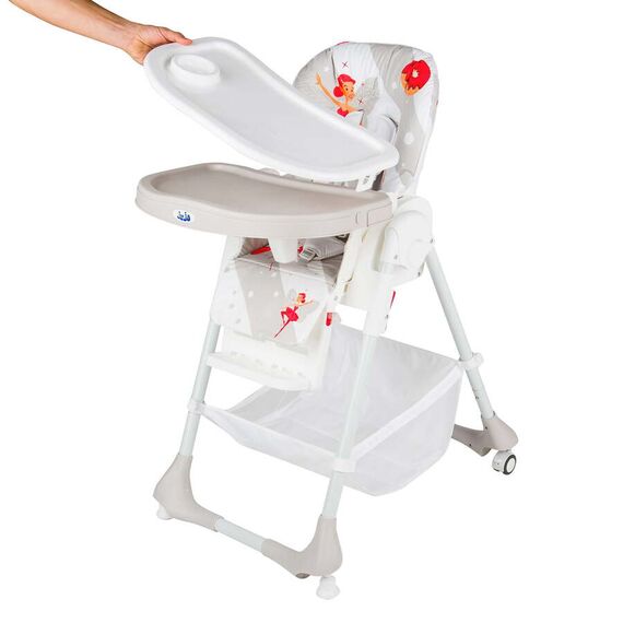 Scaun de masa Juju Eat&Joy, Ballerina, Culoare: Alb/Gri - poza 2 - ExclusivMAG.ro