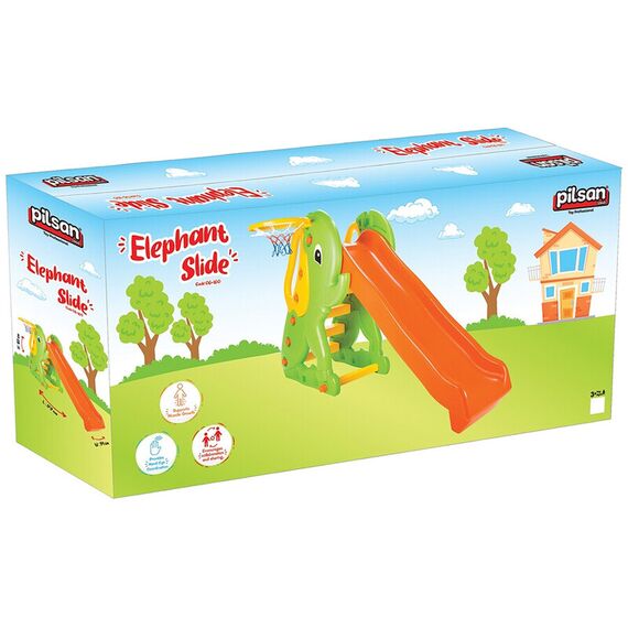 Tobogan Pilsan Elephant Slide orange green - poza 3 - ExclusivMAG.ro