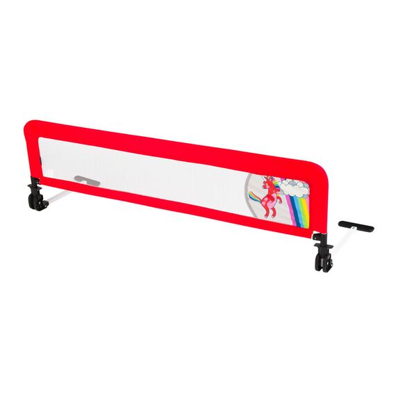Margine de siguranta pentru pat Juju Safe Guard, Unicorn, Culoare: Rosu  - ExclusivMAG.ro