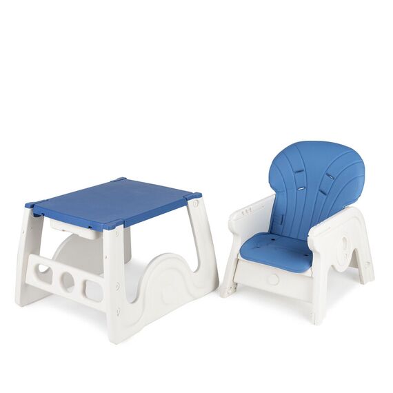 Scaun de masa transformabil Juju Eat&Play V2, Albastru, Culoare: Albastru - poza 7 - ExclusivMAG.ro