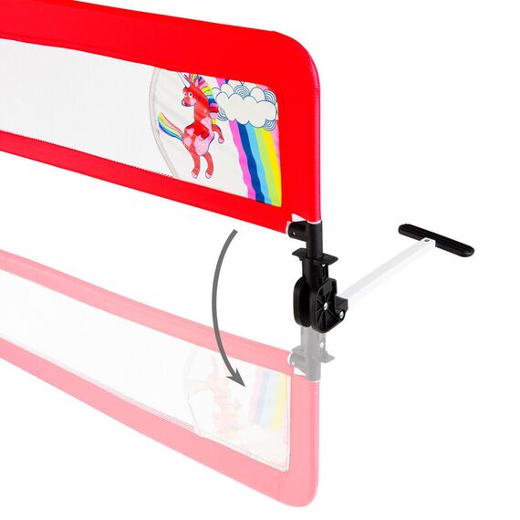 Margine de siguranta pentru pat Juju Safe Guard, Unicorn, Culoare: Rosu - poza 3 - ExclusivMAG.ro