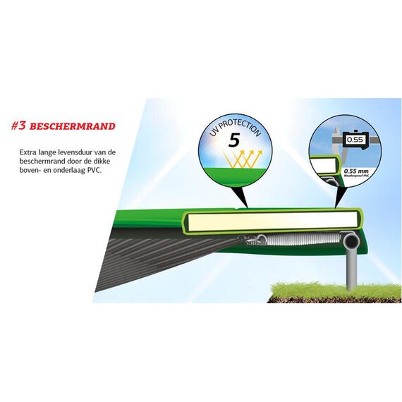 Trambulina Berg Champion Regular GRI Level cu plasa Deluxe 430 - poza 4 - ExclusivMAG.ro