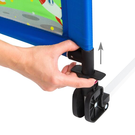 Margine de siguranta pentru pat Juju Safe Guard, Space Adventure, Culoare: Albastru - poza 2 - ExclusivMAG.ro