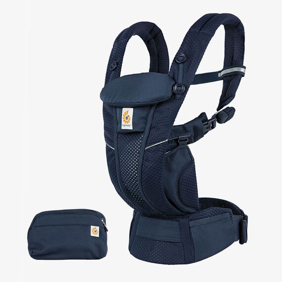 Marsupiu OMNI Breeze Midnight Blue Ergobaby, Culoare: Albastru  - ExclusivMAG.ro