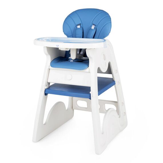 Scaun de masa transformabil Juju Eat&Play V2, Albastru, Culoare: Albastru  - ExclusivMAG.ro
