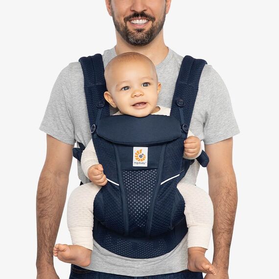 Marsupiu OMNI Breeze Midnight Blue Ergobaby, Culoare: Albastru - poza 6 - ExclusivMAG.ro