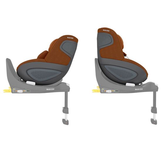 Scaun Auto I-Size Pearl 360 + Baza FamilyFix 360 Maxi-Cosi Authentic Cognac, Culoare: Maro, Grupa: 0-18kg (0 luni - 4 ani) - poza 5 - ExclusivMAG.ro