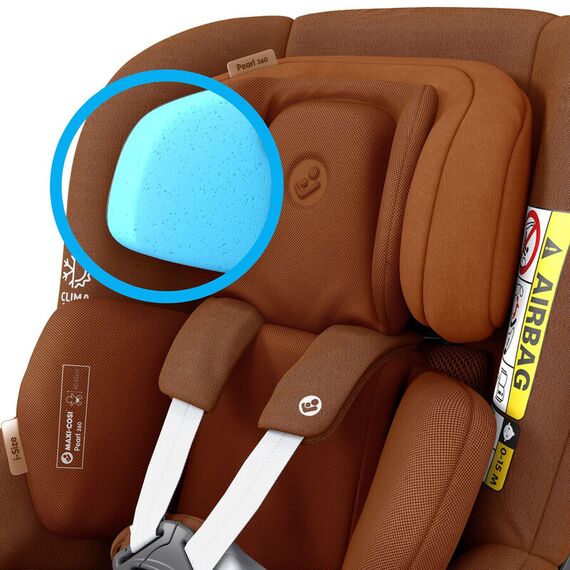 Scaun Auto I-Size Pearl 360 + Baza FamilyFix 360 Maxi-Cosi Authentic Cognac, Culoare: Maro, Grupa: 0-18kg (0 luni - 4 ani) - poza 10 - ExclusivMAG.ro