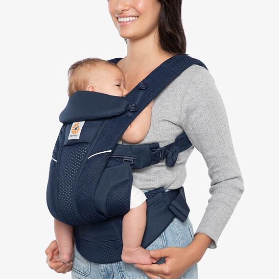 Marsupiu OMNI Breeze Midnight Blue Ergobaby, Culoare: Albastru - poza 7 - ExclusivMAG.ro