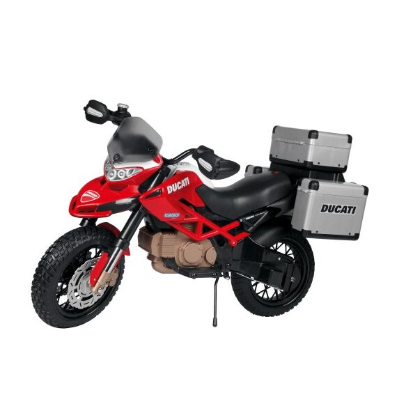 Motocicleta electrica Peg Perego Ducati Enduro, 12V, 3 ani +, Negru / Rosu  - ExclusivMAG.ro