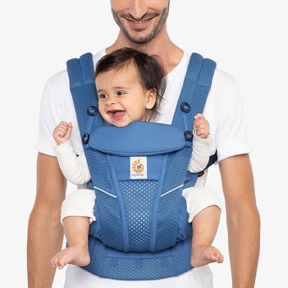 Marsupiu OMNI Breeze Sapphire Blue Ergobaby, Culoare: Blue - poza 5 - ExclusivMAG.ro