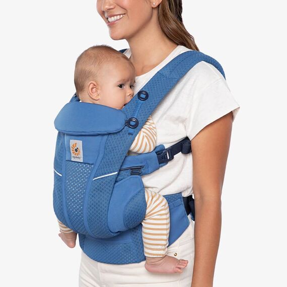 Marsupiu OMNI Breeze Sapphire Blue Ergobaby, Culoare: Blue - poza 6 - ExclusivMAG.ro
