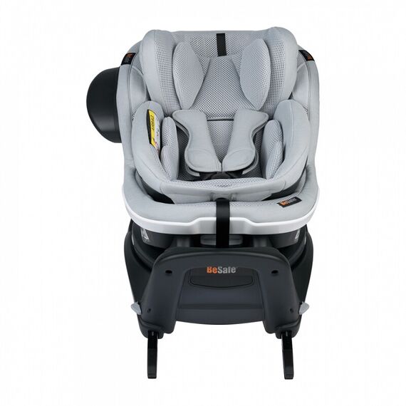 Scaun auto rotativ BeSafe iZi Turn B i-Size - Peak Mesh, Culoare: Gri deschis, Grupa: 0-18kg (0 luni - 4 ani) - poza 4 - ExclusivMAG.ro